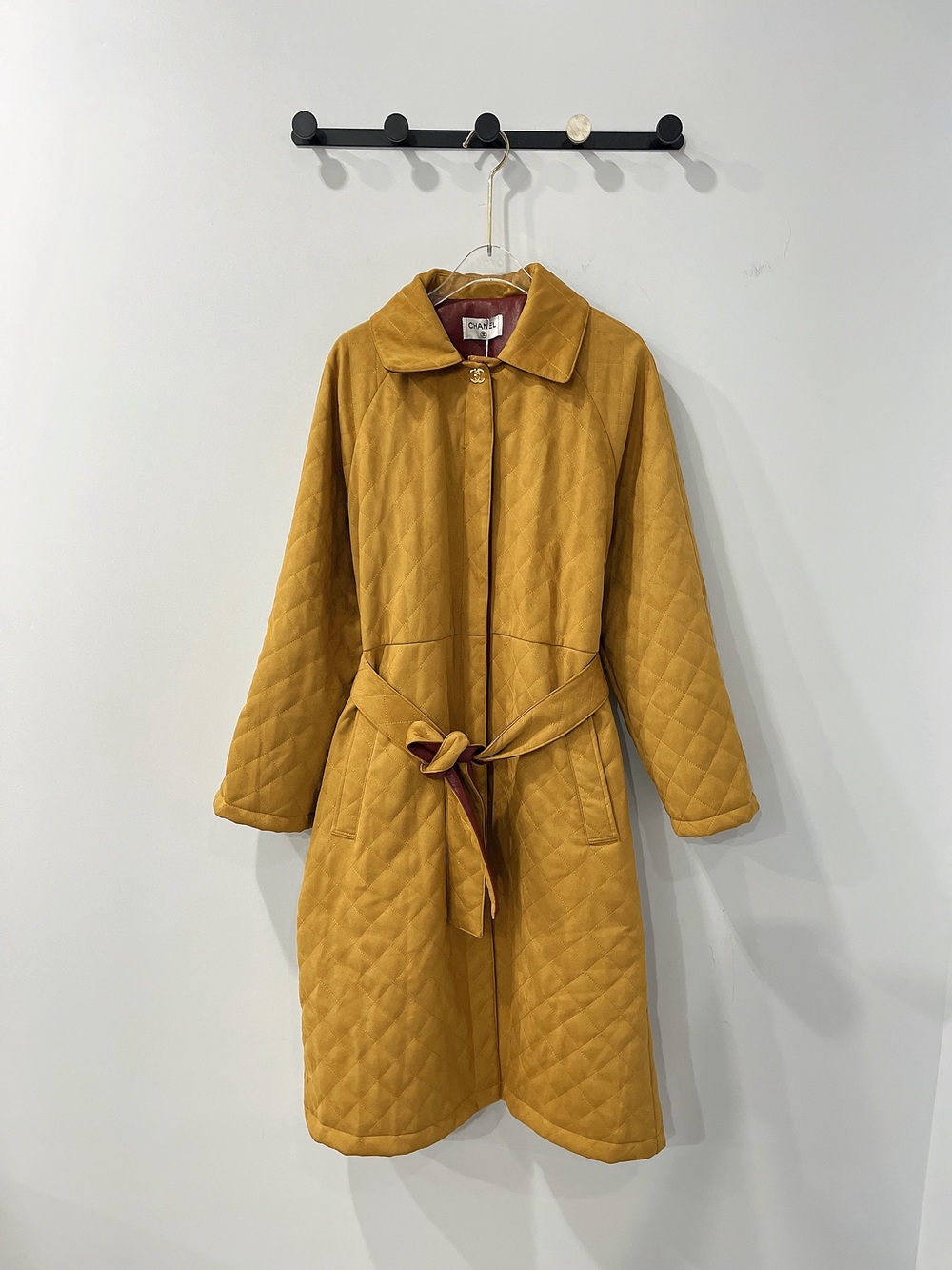 ✨Chanel Quilted Belted Long Coat
